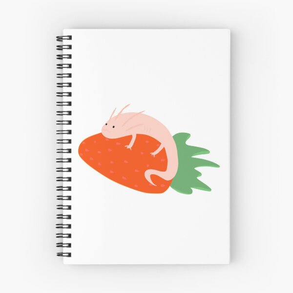 Artikelvorschau, Axolotl umarmt eine Erdbeere entworfen und verkauft von Oodles of  Doodles.