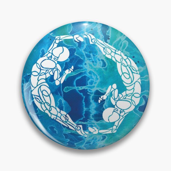 Item preview, Swimmers Circle Blue Water Syncro designed and sold by danceink.