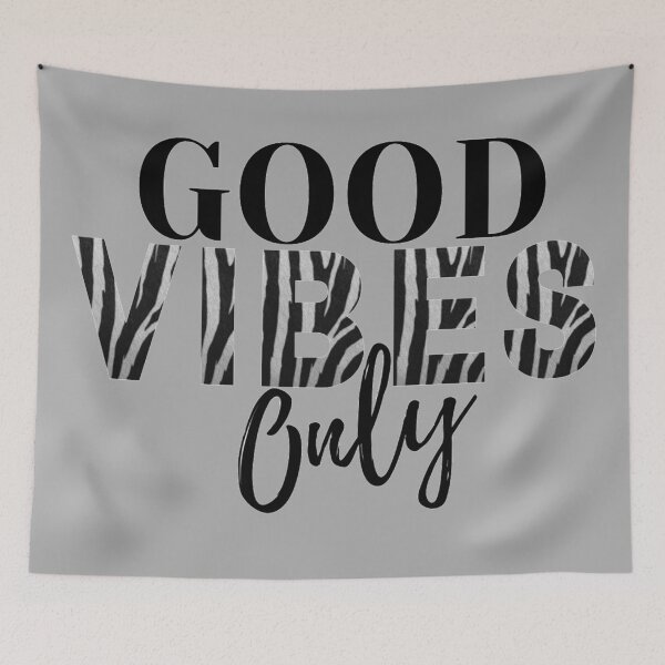 Item preview, Good Vibes Zebra Designer Chic Wardrobe Essential designed and sold by Rcasadesign.