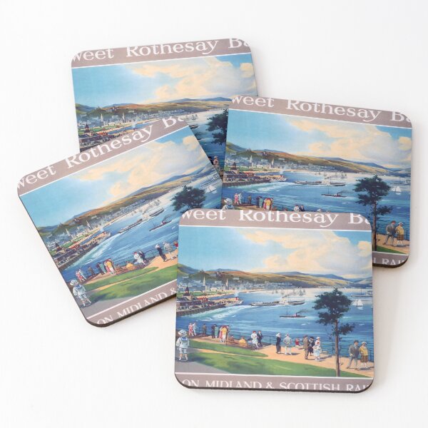Item preview, retro classic Sweet Rothesay Bay poster designed and sold by CorasPosters.