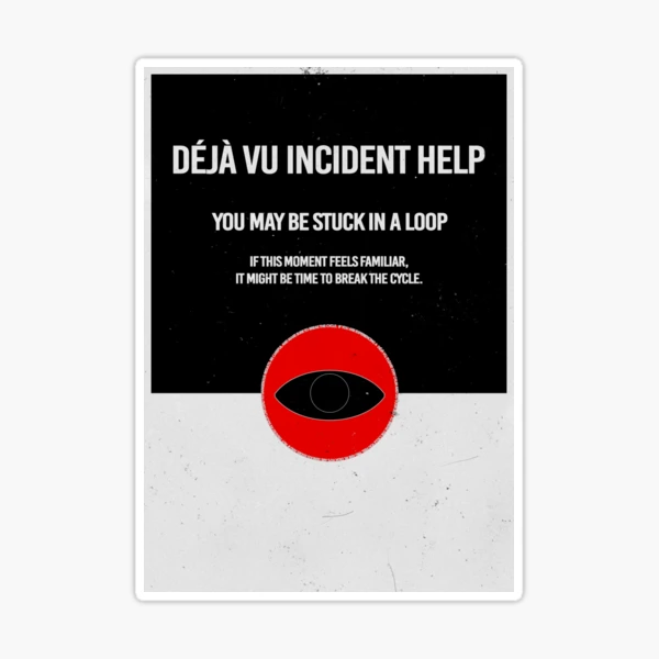 Premium Matte SCP Foundation Déja Vu Warning Poster 