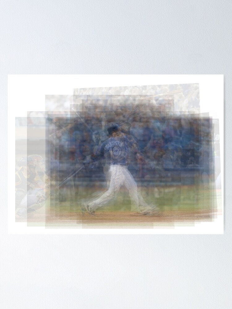 Jose Bautista Bat Flip Poster Toronto Blue Jays Baseball Painting