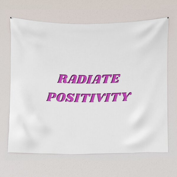 Item preview, RADIATE POSITIVITY pink designed and sold by Inspirationmotivation.