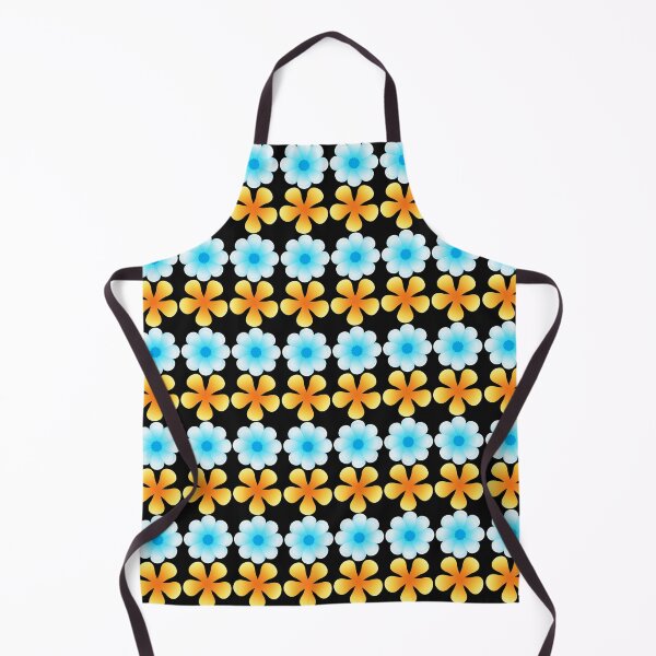 Item preview, Blue & Orange Flowers designed and sold by Ketsadaporn.