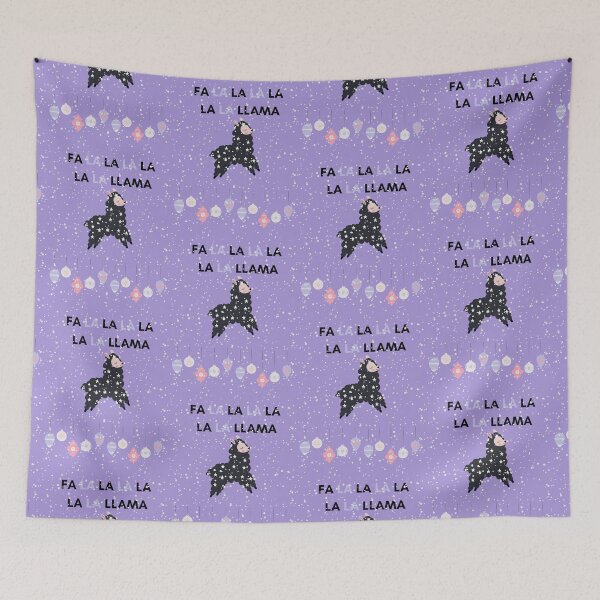 Item preview, Fa La La La La LaLa Llama Purple designed and sold by Sershni.