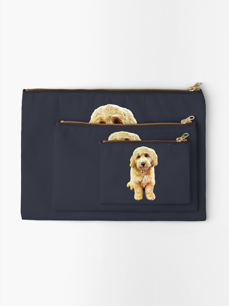 Cute Dog Coin Purse Eyes Closed