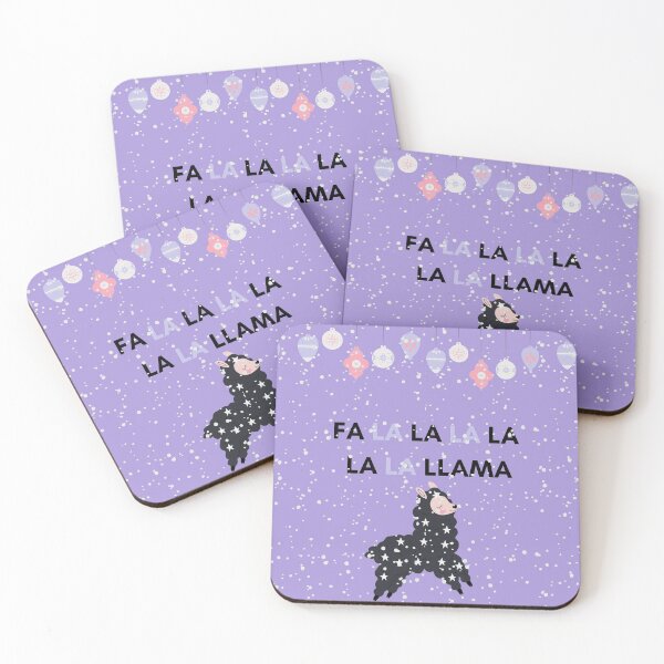 Item preview, Fa La La La La LaLa Llama Purple designed and sold by Sershni.
