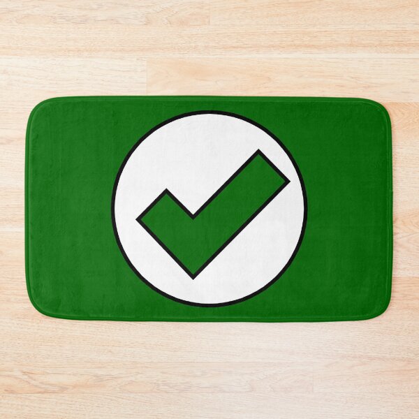 Item preview, Green Check on White designed and sold by Greenwood2112.