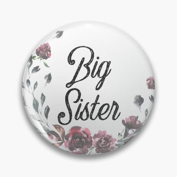 Item preview, Ascendido a Big Sister - Finalmente Sisters Not Cisters Diseño floral de acuarela. designed and sold by Rcasadesign.
