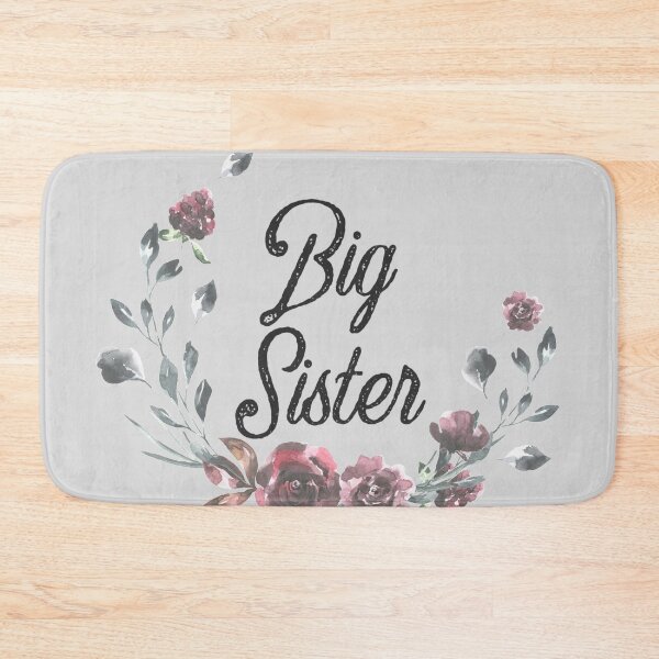 Item preview, Promoted to Big Sister - Finally Sisters Not Cisters Watercolour Floral Design. designed and sold by Rcasadesign.