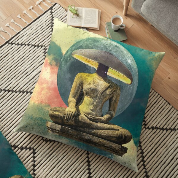 Shroom Moon Buddha Floor Pillow