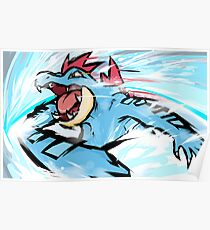 Feraligatr | Waterfall Poster