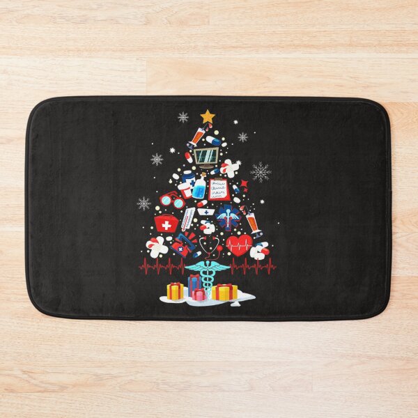 Item preview, Christmas Tree Medical Tools Cute Funny Tee Nurse At Xmas Looks How designed and sold by GeniusDesignArt.