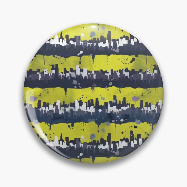 Item preview, Seamless Neon Watercolor Cityscape designed and sold by ScribbledToad.