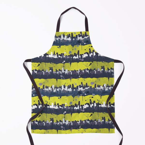 Item preview, Seamless Neon Watercolor Cityscape designed and sold by ScribbledToad.