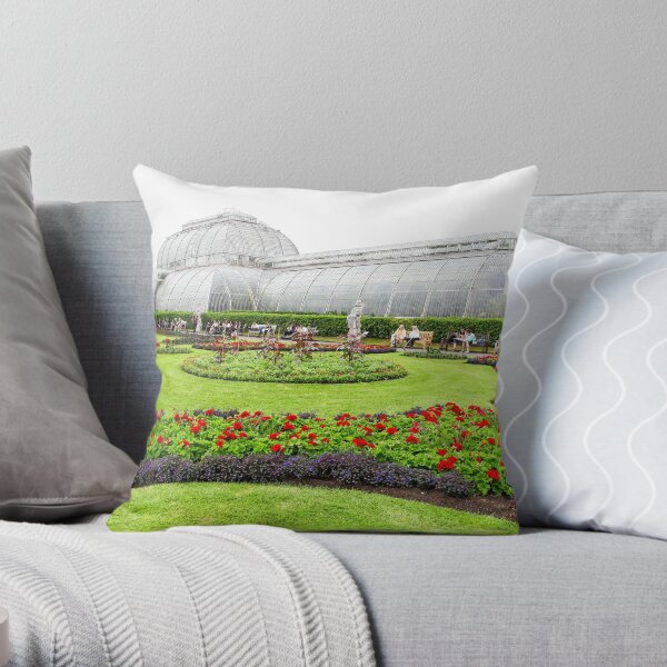 The Palm House at Kew Royal Botanic Gardens London Throw Pillow
