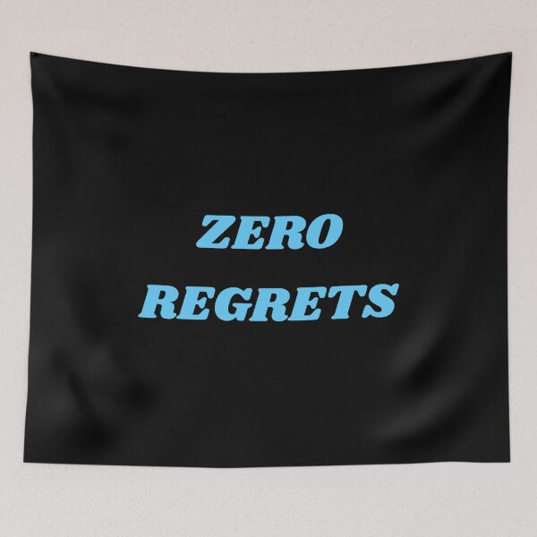 Item preview, ZERO REGRETS blue designed and sold by Inspirationmotivation.