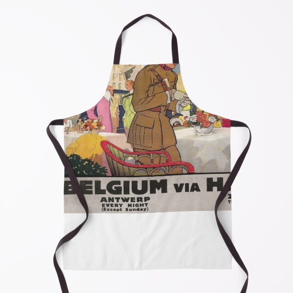 Item preview, retro classic Belgium via Harwich poster designed and sold by CorasPosters.