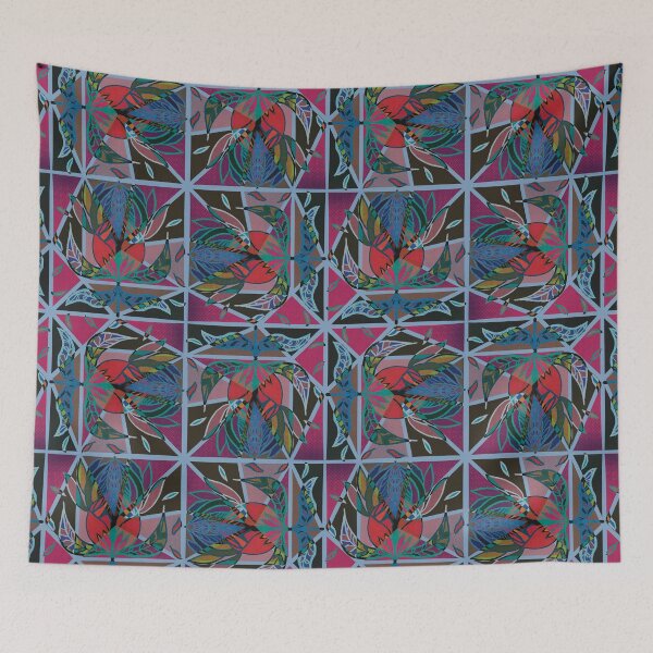 Item preview, Stained Glass Floral Geometry designed and sold by radiosilenceD.