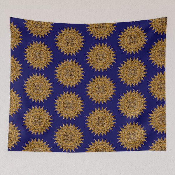 Item preview, mustard color sun shaped mandala designed and sold by Giulia  Palazzo.