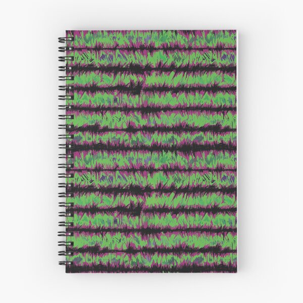 Item preview, Fuchsia and Green Sketchy Stripe designed and sold by ScribbledToad.