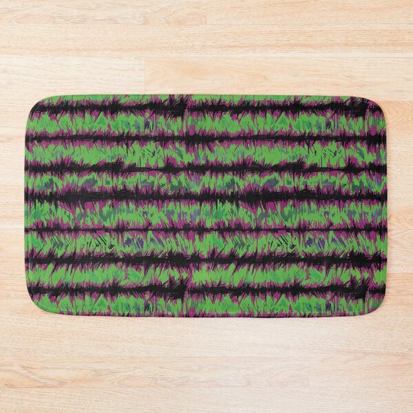 Item preview, Fuchsia and Green Sketchy Stripe designed and sold by ScribbledToad.