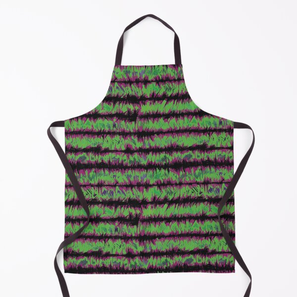 Item preview, Fuchsia and Green Sketchy Stripe designed and sold by ScribbledToad.