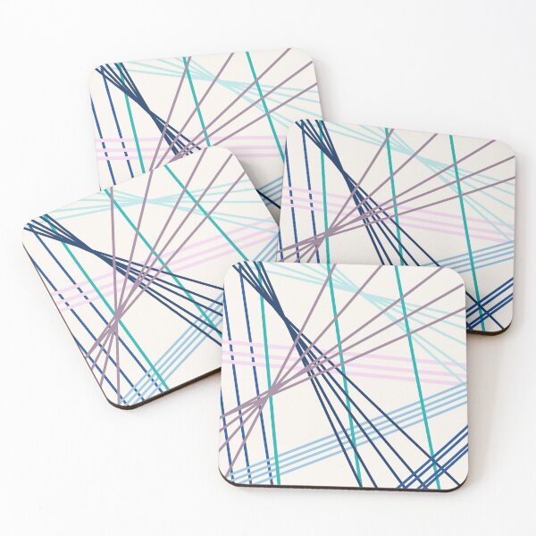 Item preview, Abstract Stripes in Blues and Purples designed and sold by CurrentlyJess.