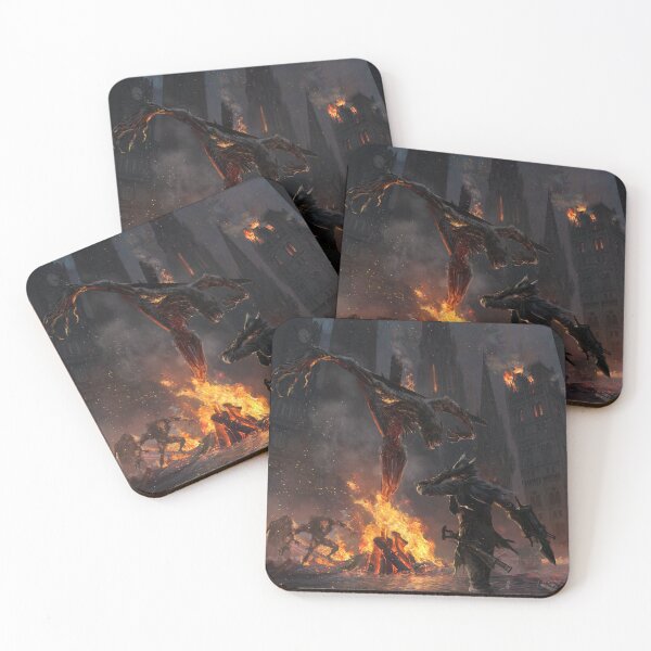 Item preview, The Burning of Old Yharnam designed and sold by Ryan Van Dongen.