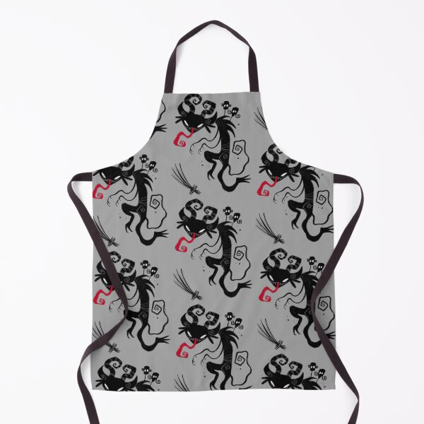 Item preview, "Krampus is Calling" Germanic Folklore Monster Silhouette Pattern designed and sold by meljenart.