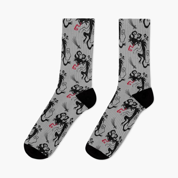 Item preview, "Krampus is Calling" Germanic Folklore Monster Silhouette Pattern  designed and sold by meljenart.