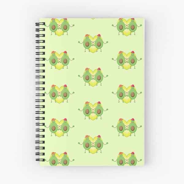 Item preview, Avocados in love pattern designed and sold by Metwalli.