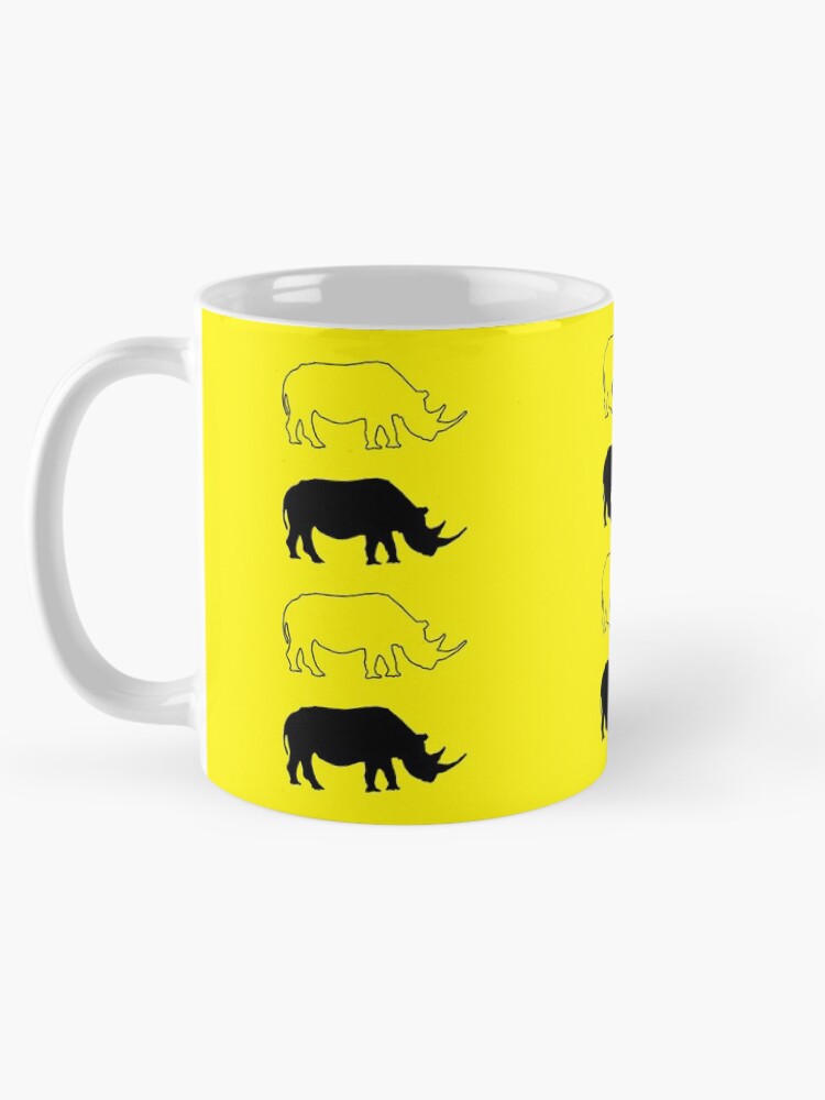 Thumbnail 5 of 6, Coffee Mug, Rhino pattern designed and sold by GerryStranger.