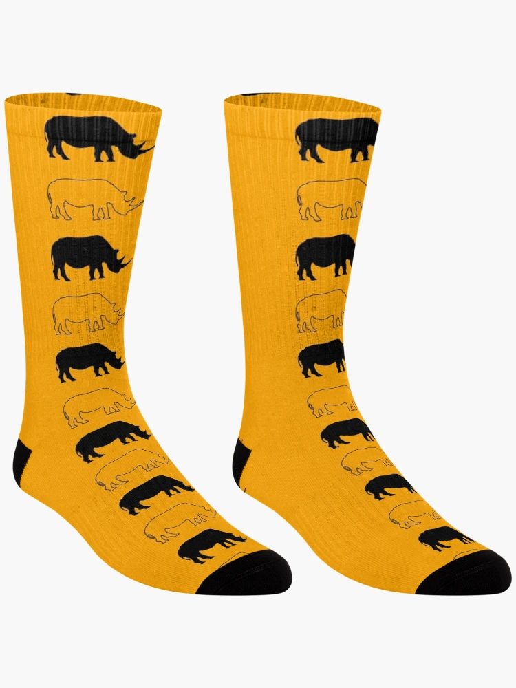 Thumbnail 3 of 5, Socks, Rhino pattern designed and sold by GerryStranger.