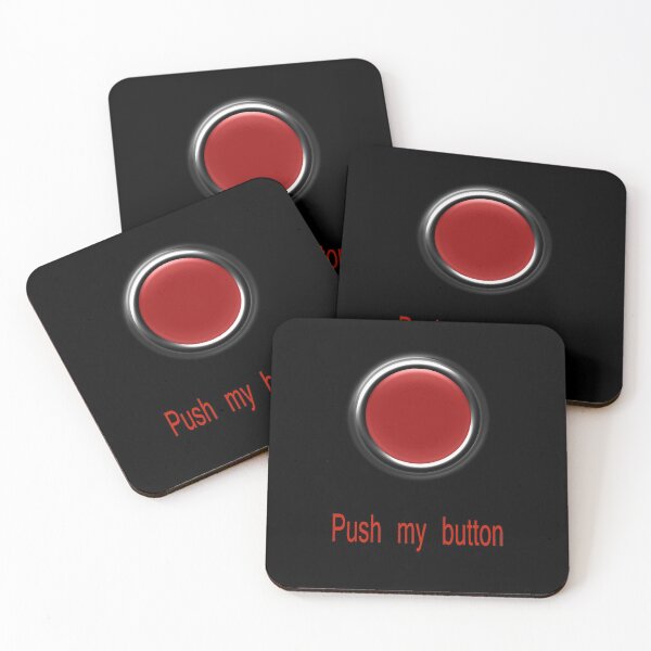 Item preview, Push My Button T-Shirt - Don't Press The Buttons Sticker designed and sold by deanworld.