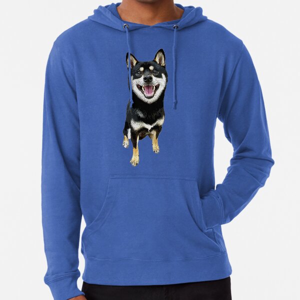 Cute Y2K Kawaii Mini Shiba Puppy Dog Blue Shirt