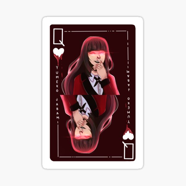 Anime Kakegurui Yumeko Poker Cards Playing Cards Board Game Cards