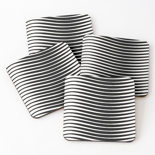 Item preview, Minimalist Waves in Black and White designed and sold by CurrentlyJess.