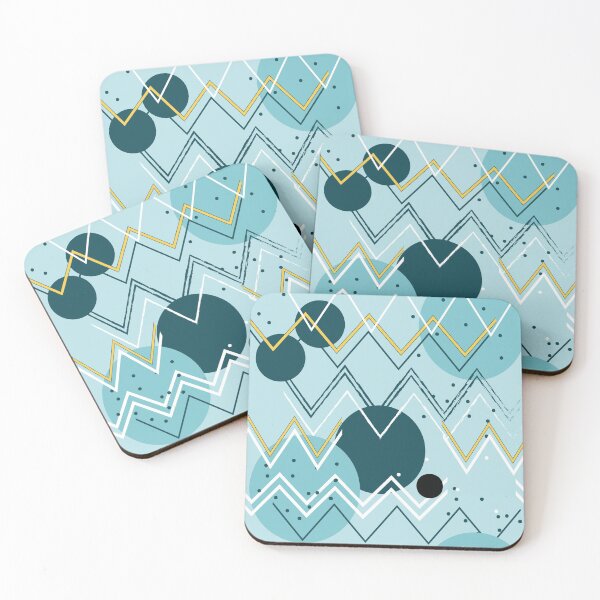 Item preview, Blue Chevron with dots designed and sold by Meg M Studio.