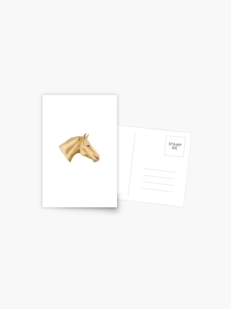cremello-dutch-warmblood-head-postcard-for-sale-by-artbyolivia-d-redbubble for Free Printable Horse Stationery Paper Cremello Dutch warmblood head