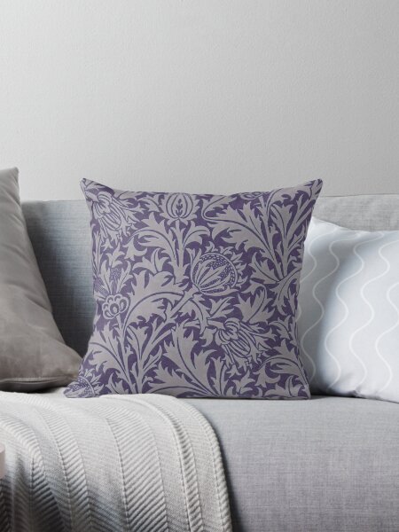 Item preview, William Morris Thistle (plum/taupe) designed and sold by thomasjgaulton.