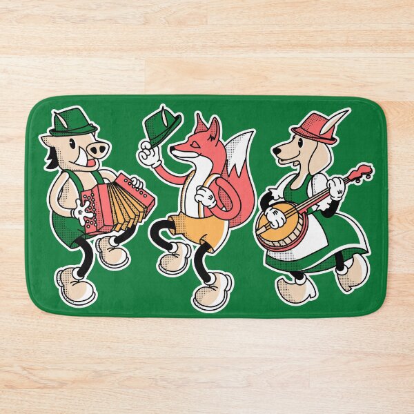 Item preview, Fun Musical Oktoberfest Animals | Boar, Fox & Dog Cartoon designed and sold by SLAG-Creative.