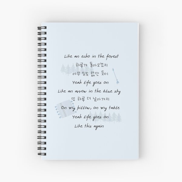 Bts Be Life Goes On Spiral Notebook By Asraeyla Redbubble