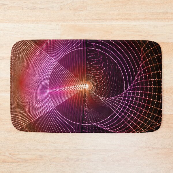 Item preview, Psytrance Design - Psychedelic Geometric Fractal - Minimal - Pink Amber designed and sold by JordanHolmes.