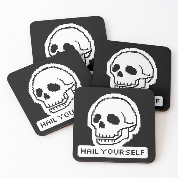 Item preview, Pixel Skull - Hail Yourself! designed and sold by Jess McGarity Art.