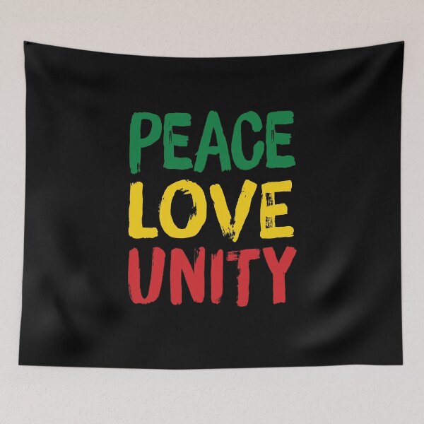 Item preview, Peace One Love Unity Rasta Reggae Music designed and sold by RastaReggaeLove.