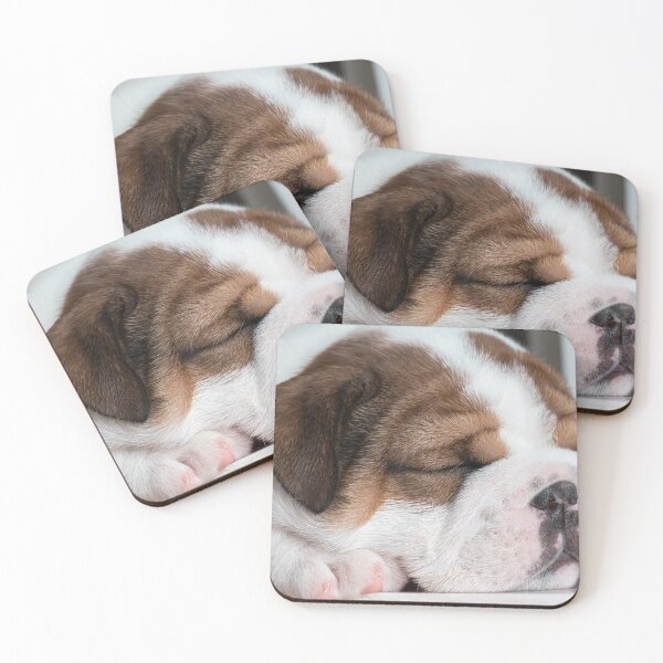 Item preview, British bulldog puppy sleeping designed and sold by rzierik.