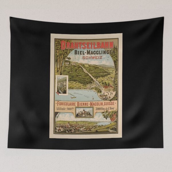 Item preview, retro classic Biel-Magglingen poster designed and sold by CorasPosters.