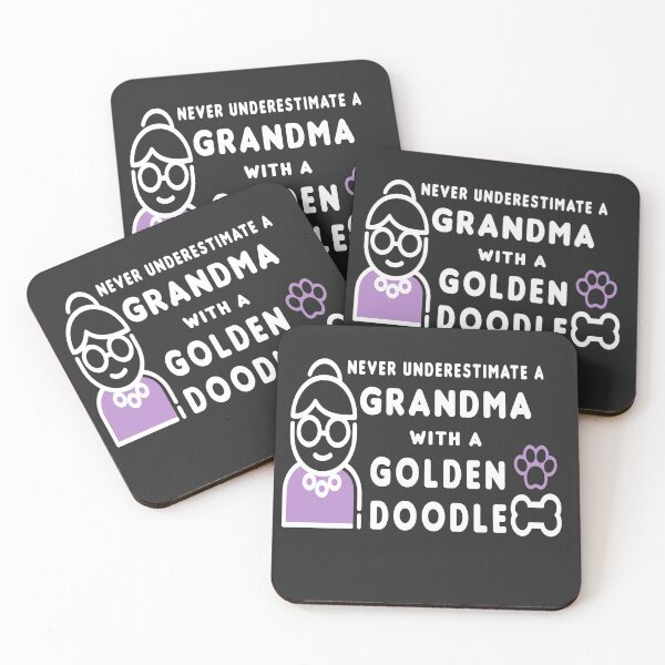 Item preview, Never Underestimate A Grandma With A Golden Doodle designed and sold by AscendMerch.