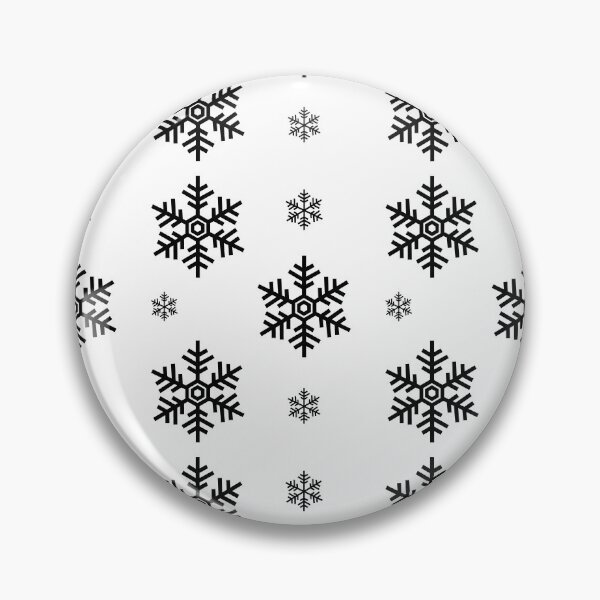 Item preview, black Snowflakes Patterns Decor Gift  designed and sold by WearYourMood.